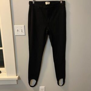 L’AGENCE Emerson black stretch stirrup pants, size 29. NWOT